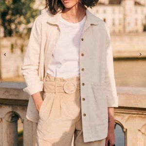 Sezane Will Jacket in Kingdom Ecru, Medium